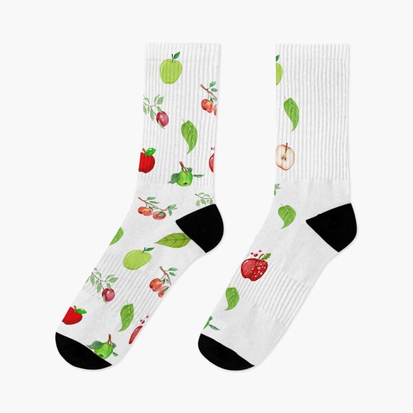 Item preview, Apple Fruits & Leaves Seamless Pattern designed and sold by RanoStore.