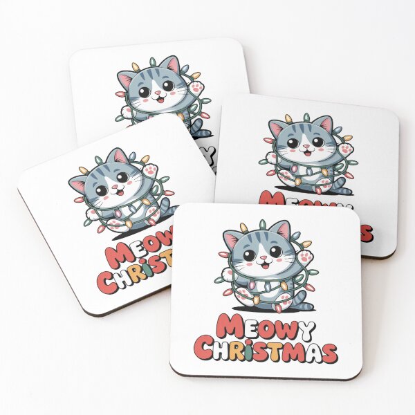 Item preview, Meowy Christmas Cat designed and sold by CHMOULA.