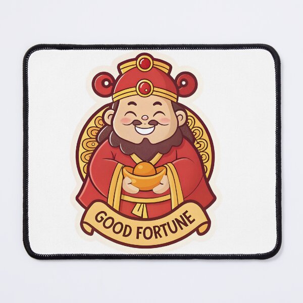 Item preview, Cute God of Wealth Holding Gold designed and sold by Angellacelin.