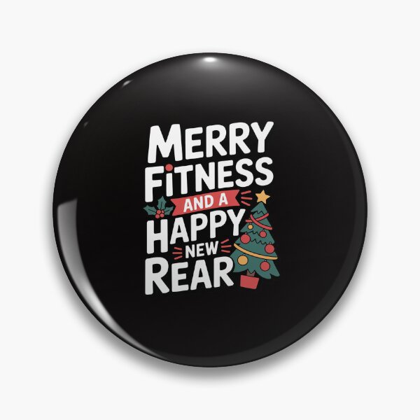 Item preview, Merry Fitness And A Happy New Rear Christmas Workout Fitmas designed and sold by portcrysral.