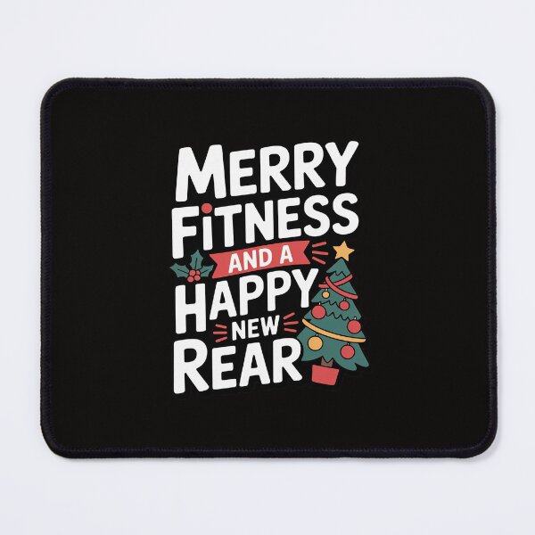 Item preview, Merry Fitness And A Happy New Rear Christmas Workout Fitmas designed and sold by portcrysral.