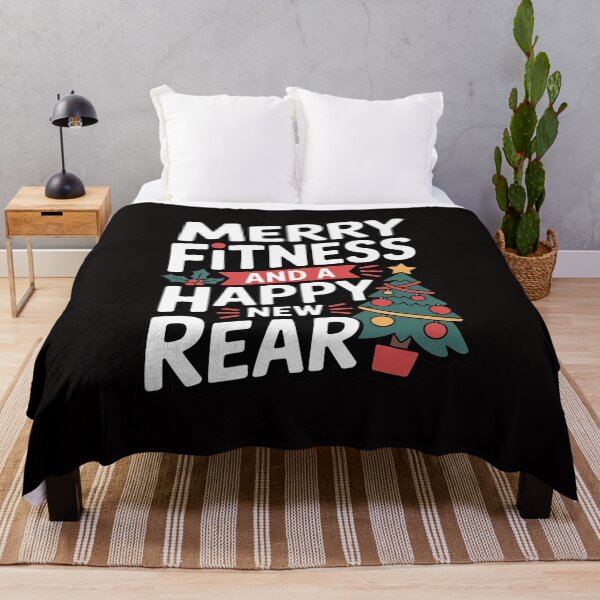 Item preview, Merry Fitness And A Happy New Rear Christmas Workout Fitmas designed and sold by portcrysral.
