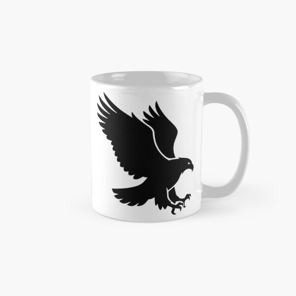 Item preview, Flying Eagle Black Silhouette Isolated on White Background designed and sold by AFernandesDSG.