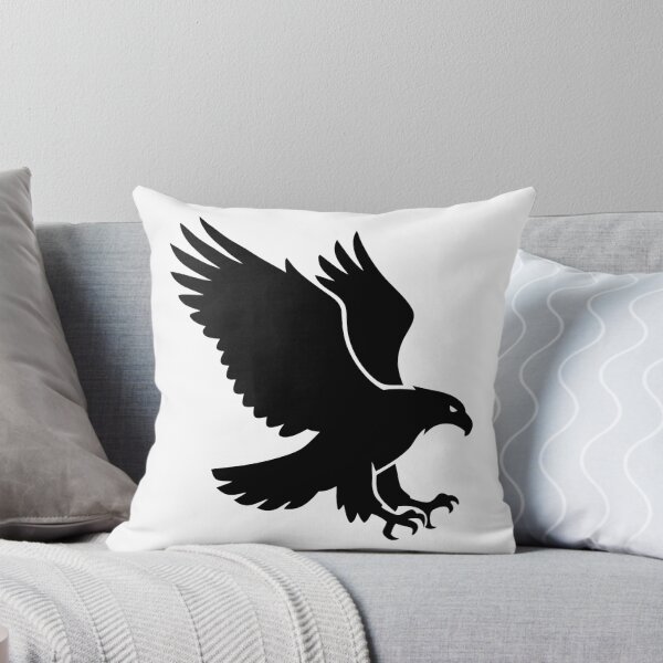 Item preview, Flying Eagle Black Silhouette Isolated on White Background designed and sold by AFernandesDSG.