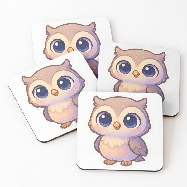 Item preview, Cute Happy Owl Sticker designed and sold by StickMint.