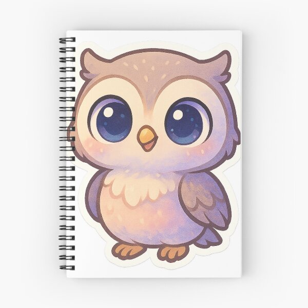 Item preview, Cute Happy Owl Sticker designed and sold by StickMint.