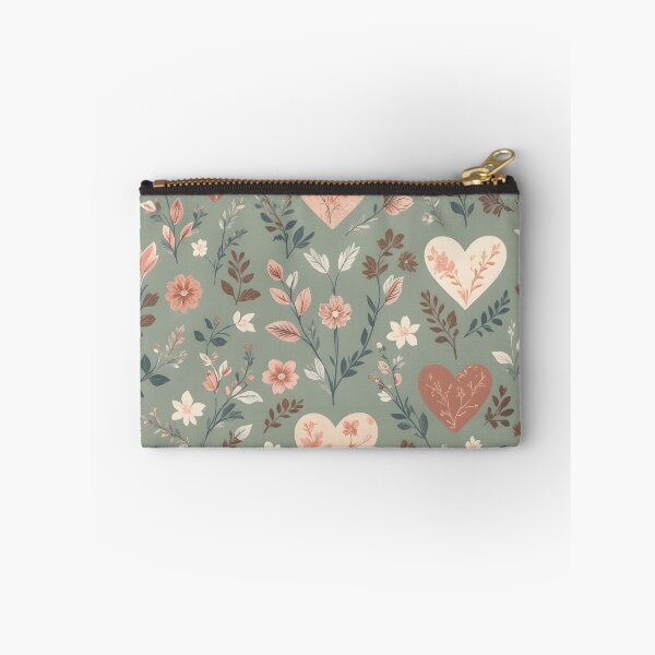 Item preview, Botanical Hearts • Soft Romantic Floral Valentine Pattern • Seamless Nature-Inspired Design designed and sold by Amplify-n-Co.