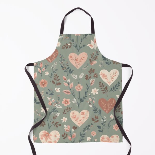 Item preview, Botanical Hearts • Soft Romantic Floral Valentine Pattern • Seamless Nature-Inspired Design designed and sold by Amplify-n-Co.