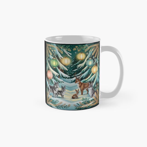 Item preview, Winter Woodland Gathering – Cozy Forest Animal Illustration designed and sold by SoftStyleStudio ⭐⭐⭐.