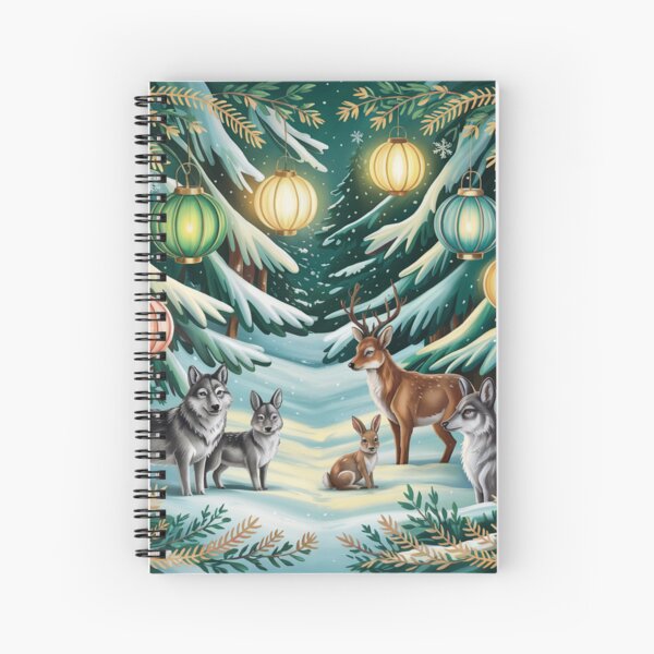 Item preview, Winter Woodland Gathering – Cozy Forest Animal Illustration designed and sold by SoftStyleStudio ⭐⭐⭐.
