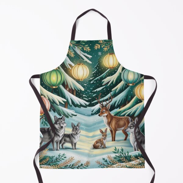 Item preview, Winter Woodland Gathering – Cozy Forest Animal Illustration designed and sold by SoftStyleStudio ⭐⭐⭐.