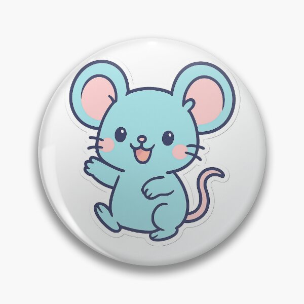 Item preview, Kawaii Playful Mouse Stickers designed and sold by StickMint.