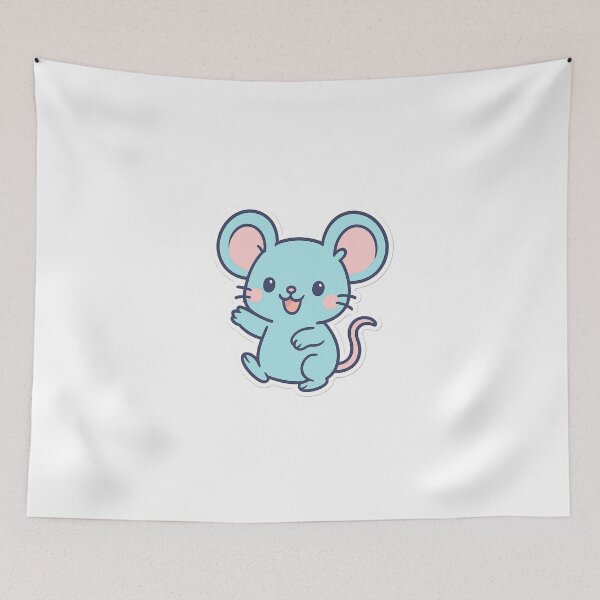 Item preview, Kawaii Playful Mouse Stickers designed and sold by StickMint.