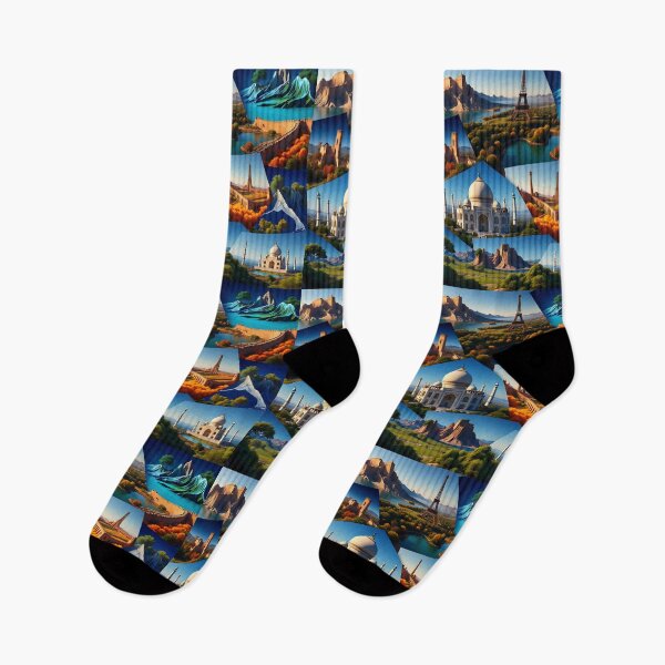 Item preview, Tourist Spot Collage  designed and sold by AwesomeDigiShop.