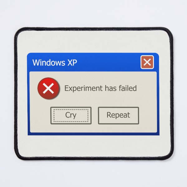 Item preview, Windows XP Error - Experiment has Failed designed and sold by MicroMarket.