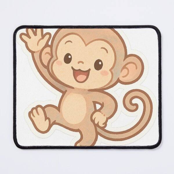 Item preview, Pastel Cheerful Monkey Stickers designed and sold by StickMint.