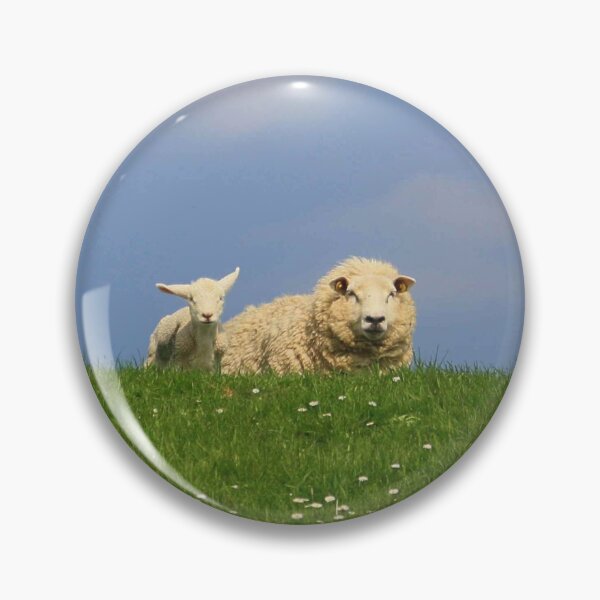 Item preview, Mother sheep with lambs on the dike designed and sold by Steffani Lehmann.