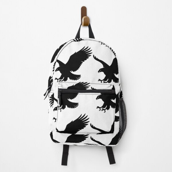 Item preview, Eagle Silhouette with Spread Wings on White Background designed and sold by AFernandesDSG.
