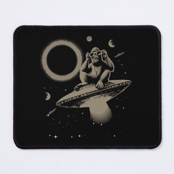 Item preview, Space monkey on a UFO–even aliens came from apes designed and sold by Szpaku desart .