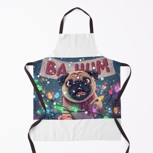 Item preview, “Funny Christmas Pug Shirt – Bah Hum pug with Lights” designed and sold by PugsRus.
