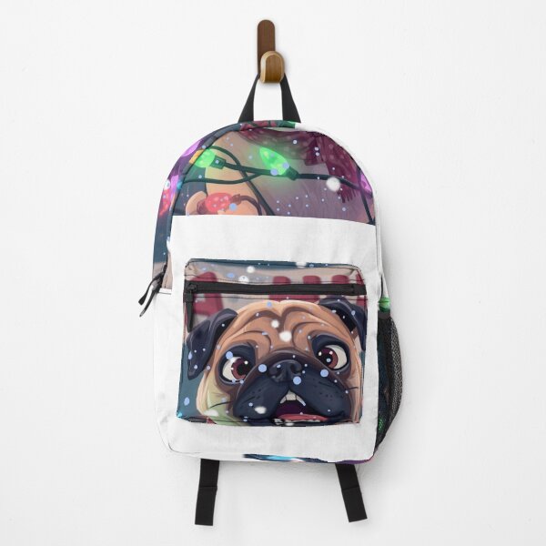 Item preview, “Funny Christmas Pug Shirt – Bah Hum pug with Lights” designed and sold by PugsRus.
