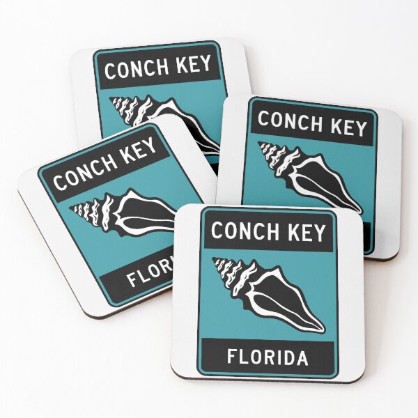 Item preview, Conch Key Florida - Road Sign designed and sold by TheOldMittenIllustrated.
