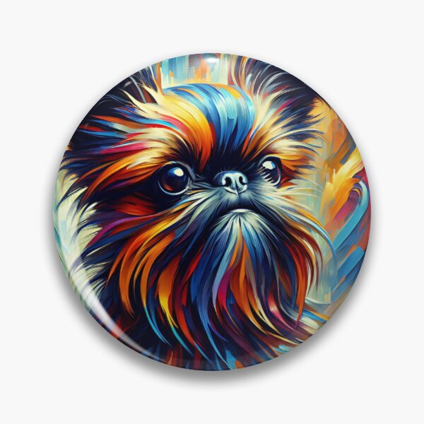Item preview, Brussels Griffon Dog Portrait Acrylic Art Print Pet Portrait Gift for Bruss Lovers designed and sold by Puppy Puzzles Plus.