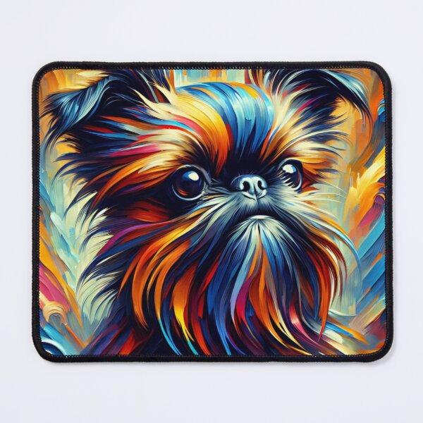 Item preview, Brussels Griffon Dog Portrait Acrylic Art Print Pet Portrait Gift for Bruss Lovers designed and sold by Puppy Puzzles Plus.