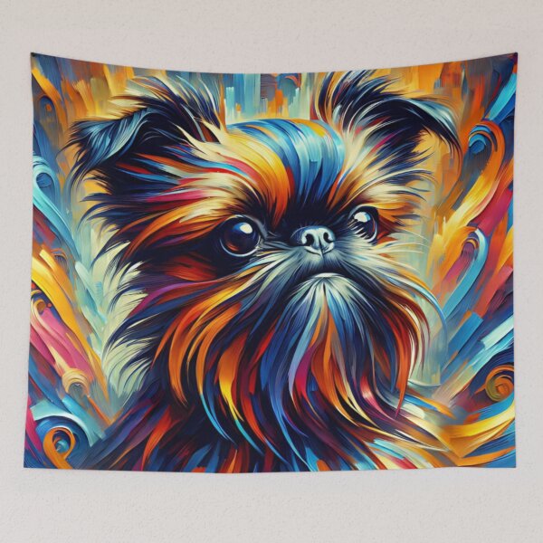 Item preview, Brussels Griffon Dog Portrait Acrylic Art Print Pet Portrait Gift for Bruss Lovers designed and sold by Puppy Puzzles Plus.