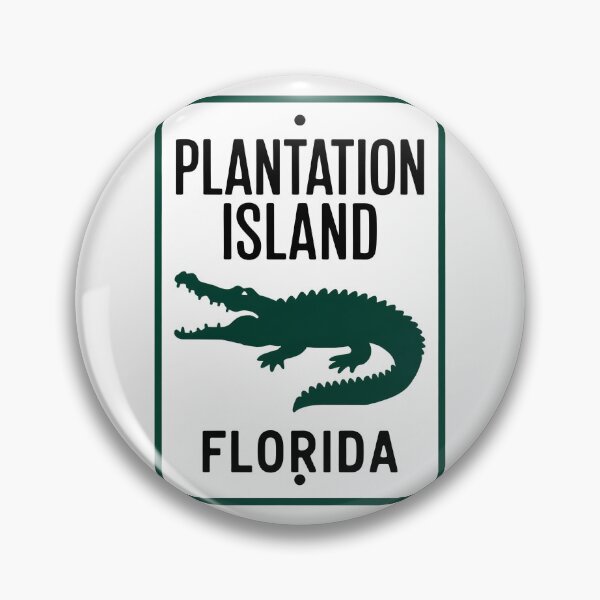 Item preview, Plantation Island Florida - Road Sign designed and sold by TheOldMittenIllustrated.