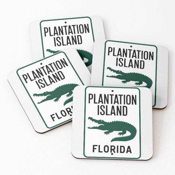 Item preview, Plantation Island Florida - Road Sign designed and sold by TheOldMittenIllustrated.