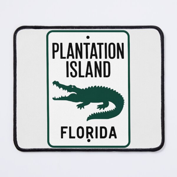 Item preview, Plantation Island Florida - Road Sign designed and sold by TheOldMittenIllustrated.