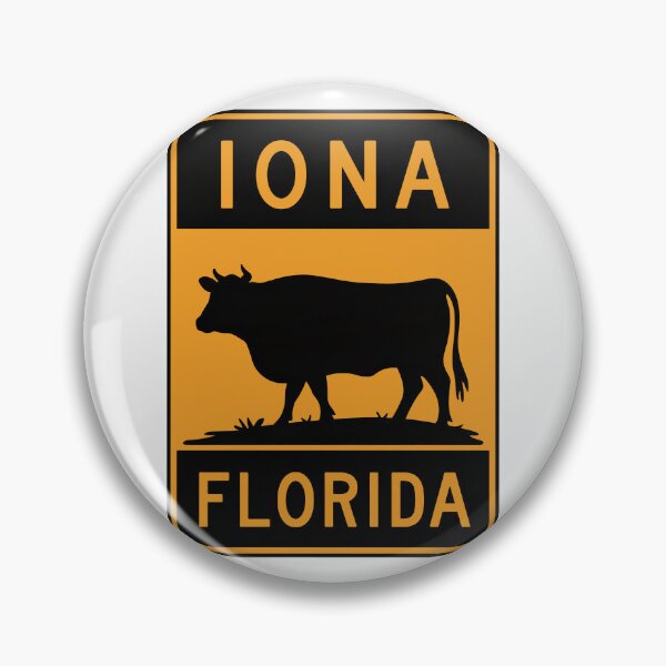 Item preview, Iona Florida - Road Sign designed and sold by TheOldMittenIllustrated.