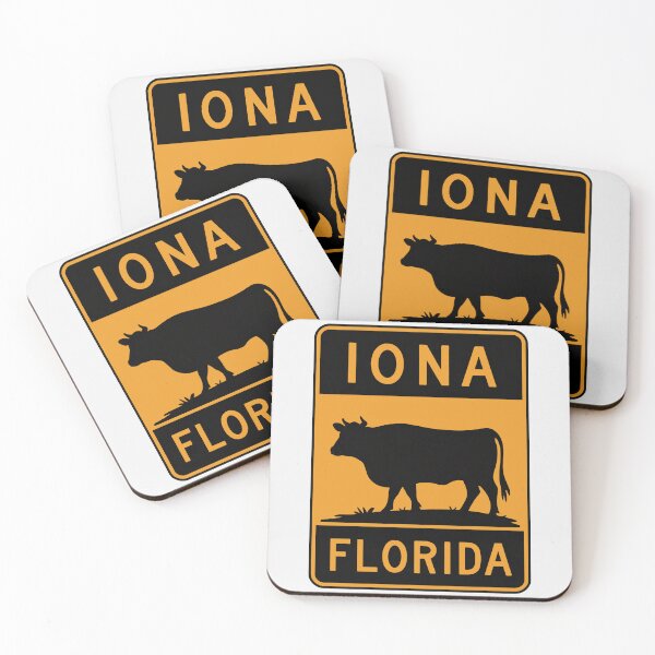 Item preview, Iona Florida - Road Sign designed and sold by TheOldMittenIllustrated.