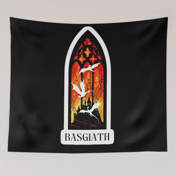 Item preview, Basgiath Stained Glass Window Design – Fourth Wing Inspired Dragon Academy Fan Art designed and sold by theliteraryedit.