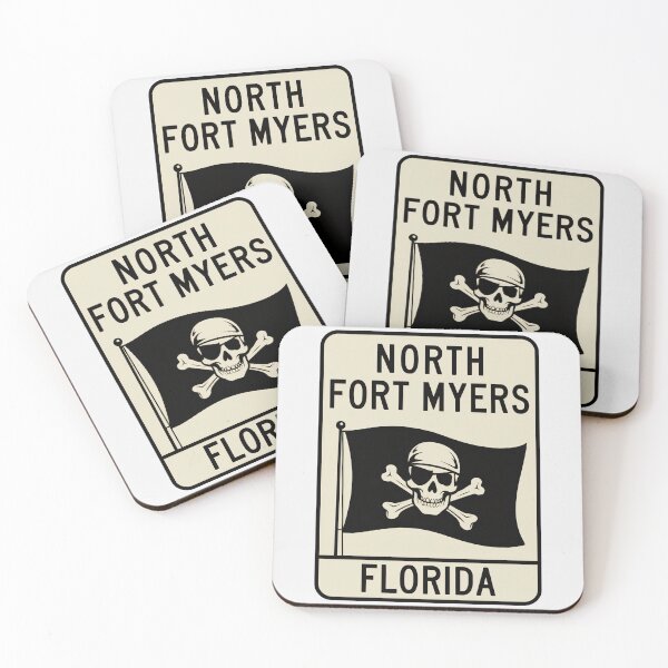 Item preview, North Fort Myers Florida - Road Sign designed and sold by TheOldMittenIllustrated.
