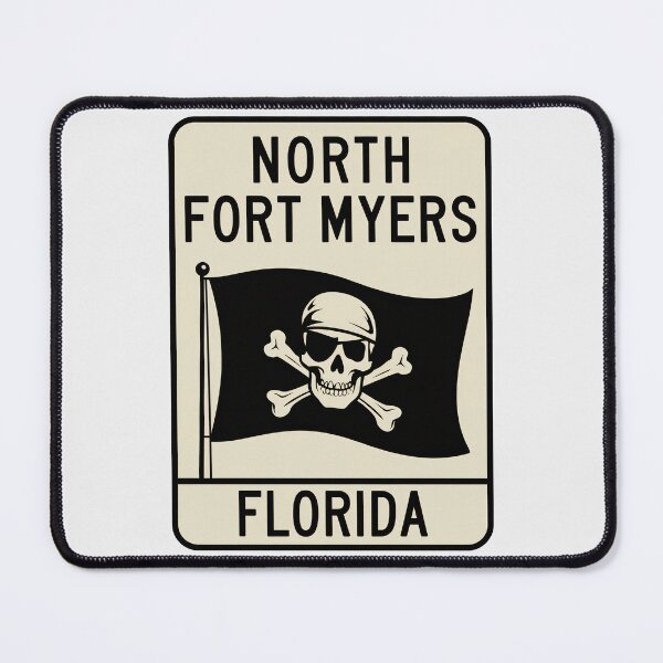 Item preview, North Fort Myers Florida - Road Sign designed and sold by TheOldMittenIllustrated.