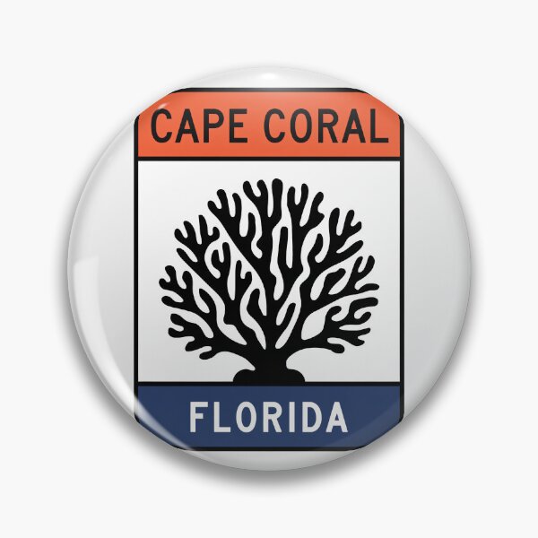 Item preview, Cape Coral Florida - Road Sign designed and sold by TheOldMittenIllustrated.