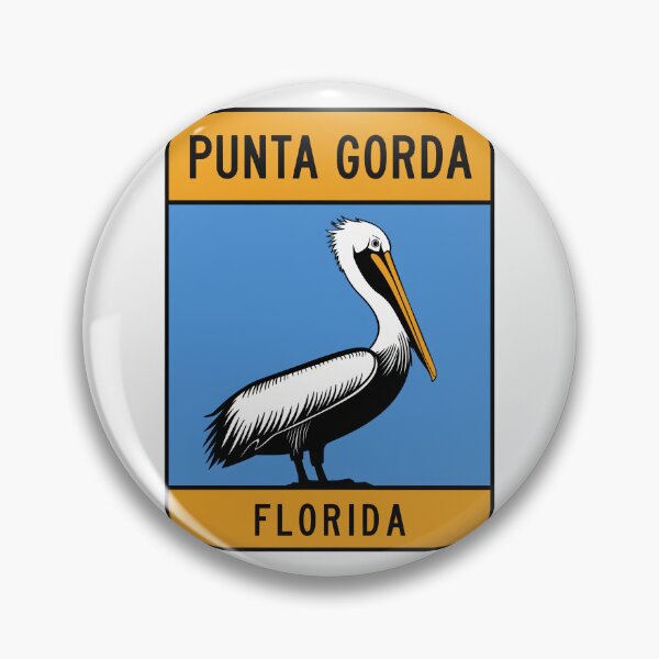 Item preview, Punta Gorda Florida - Road Sign designed and sold by TheOldMittenIllustrated.