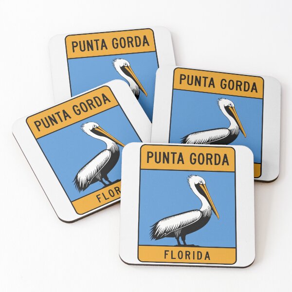 Item preview, Punta Gorda Florida - Road Sign designed and sold by TheOldMittenIllustrated.