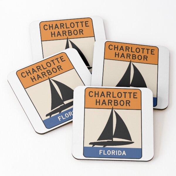 Item preview, Charlotte Harbor Florida - Road Sign designed and sold by TheOldMittenIllustrated.