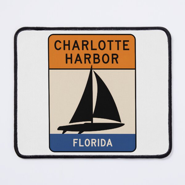 Item preview, Charlotte Harbor Florida - Road Sign designed and sold by TheOldMittenIllustrated.