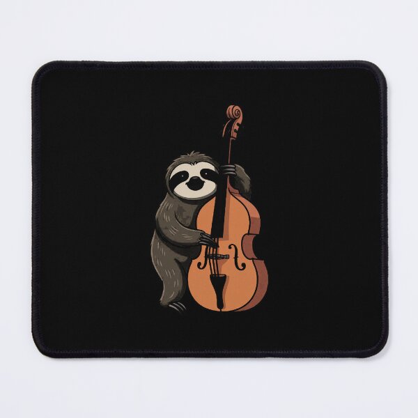 Item preview, Jazz Sloth Playing Upright Bass Cool Musician Gifts designed and sold by andreaswest.