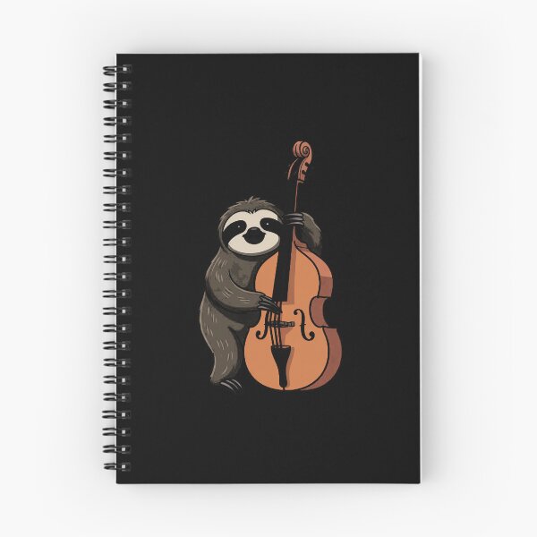 Item preview, Jazz Sloth Playing Upright Bass Cool Musician Gifts designed and sold by andreaswest.