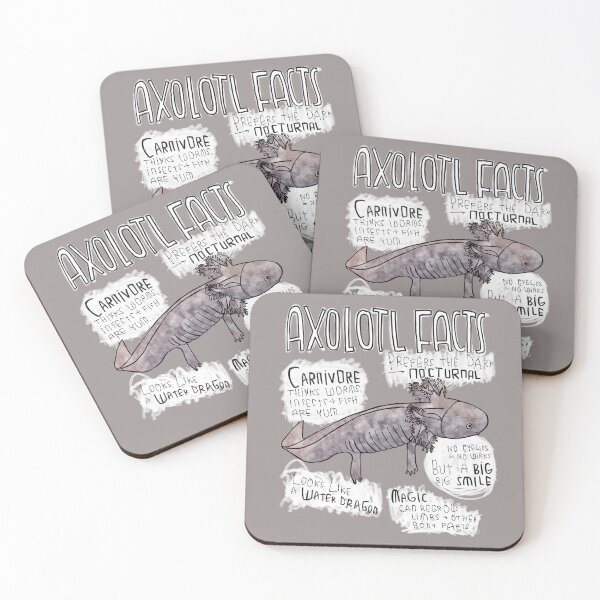 Item preview, Axolotl Facts designed and sold by badlydrawnbabe.