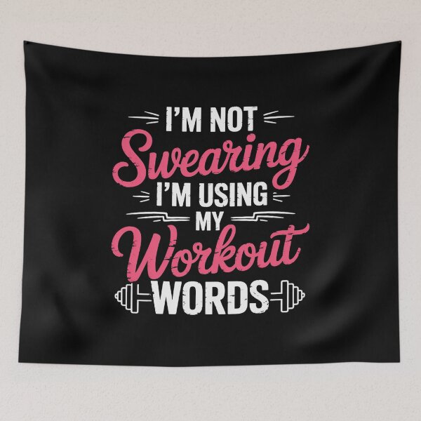 Item preview, I'm Not Swearing I'm Using My Workout Words Fitness Gym designed and sold by andreaswest.