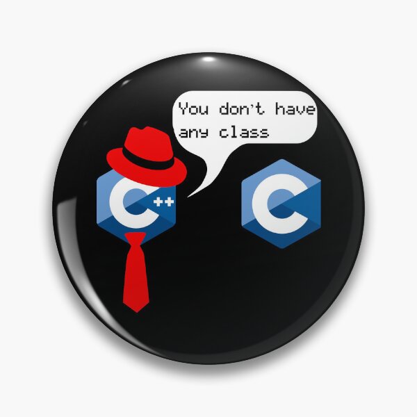 Item preview, Funny Nerdy C++ to C Says You Don't Have Any Class Computer Science Teacher Black Text designed and sold by MathWare MathClips.