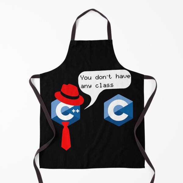 Item preview, Funny Nerdy C++ to C Says You Don't Have Any Class Computer Science Teacher Black Text designed and sold by MathWare MathClips.