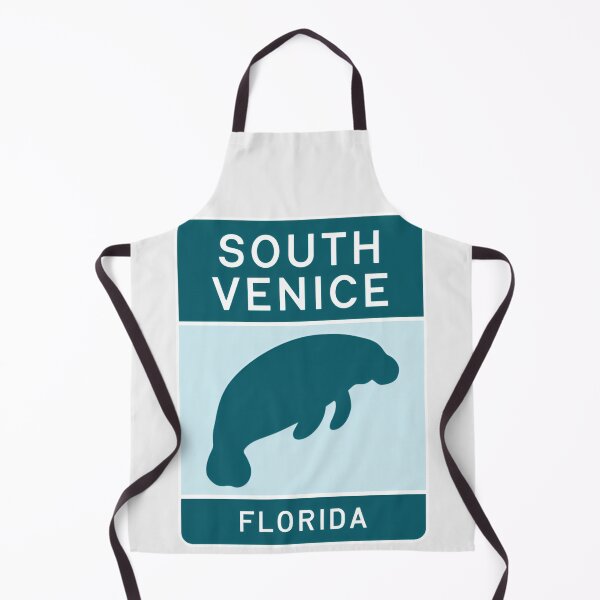 Item preview, South Venice Florida - Road Sign designed and sold by TheOldMittenIllustrated.