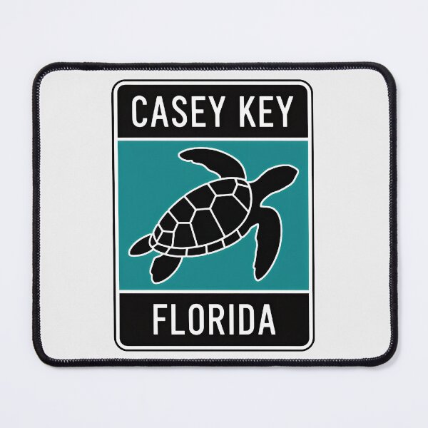 Item preview, Casey Key Florida - Road Sign designed and sold by TheOldMittenIllustrated.